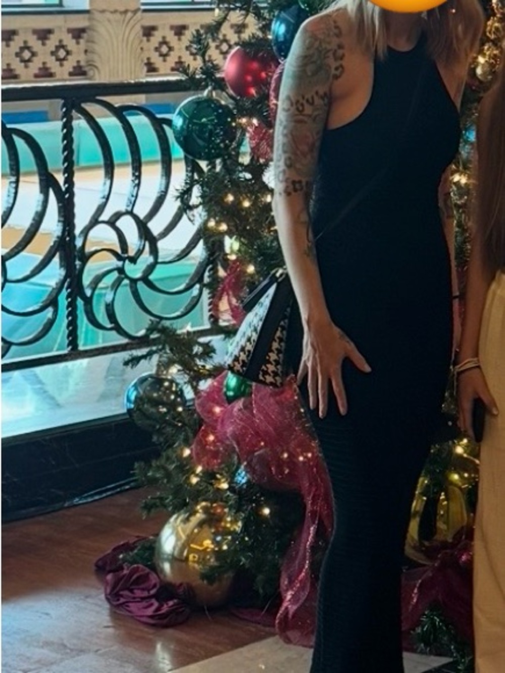 Windsor Black Halter Maxi Dress
